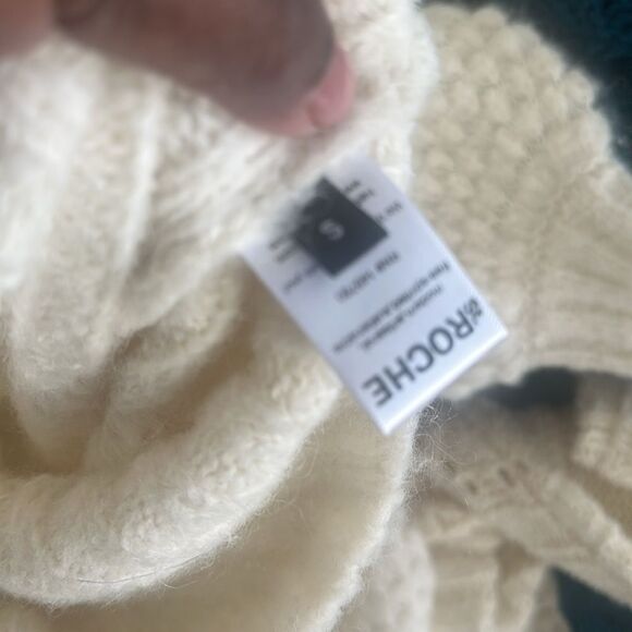 St. Roche Candy Alpaca Sweater-Ivory S - Picture 8 of 9